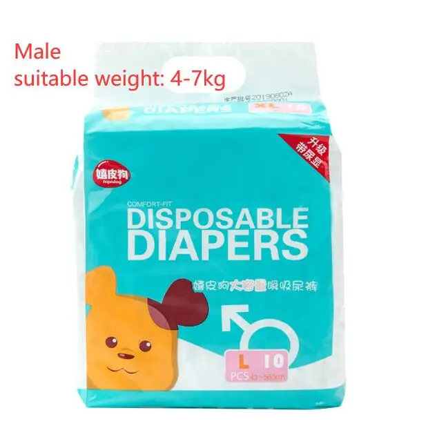 10 Stück/Beutel Hunde-Windeln.//10PCS/Bag Dog Diapers - Male