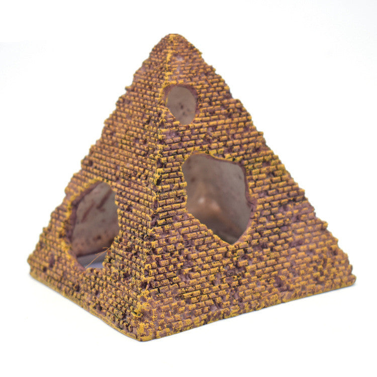 Fish and Shrimp Hideout House Pyramid Resin Crafts