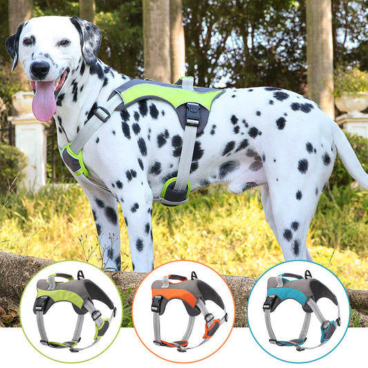 Pet Supplies Reflective Chest Strap Medium And Large Dogs Explosion-Proof Rush Dog Harness