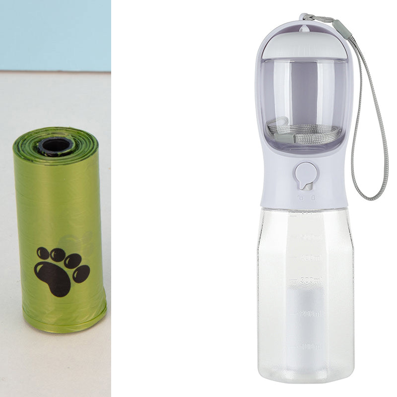 3-in-1 auslaufsichere multifunktionale Hundewasserflasche.//3 In 1 Leak-proof Multi-functional Dog Water Bottle