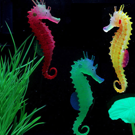 Leuchtendes Seepferdchen - Aquarium Leuchtdekoration.//Luminous Seahorse Aquarium Luminous Decoration Ornaments