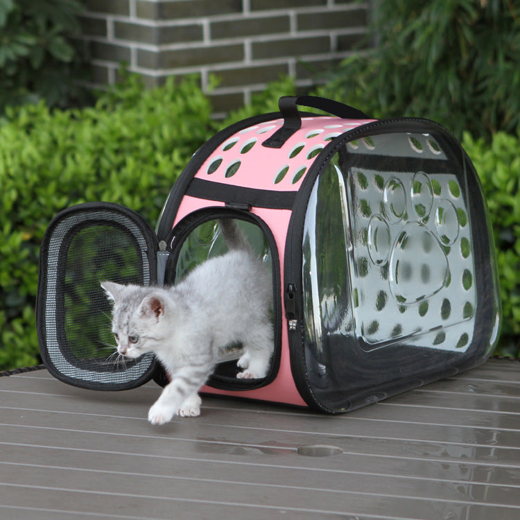 Pet Supplies New Pet Bag Transparent Bag Cat Bag Space Capsule Pet Backpack Portable Pet Out Bag
