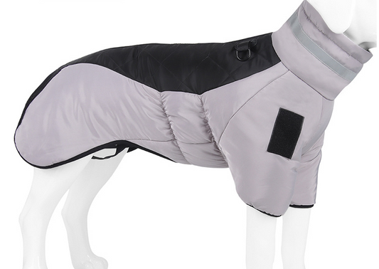 New Dog Autumn and Winter Clothing Reflective and Warm Dog Charge Coat Big Dog Clothing Winter Pet Clothing