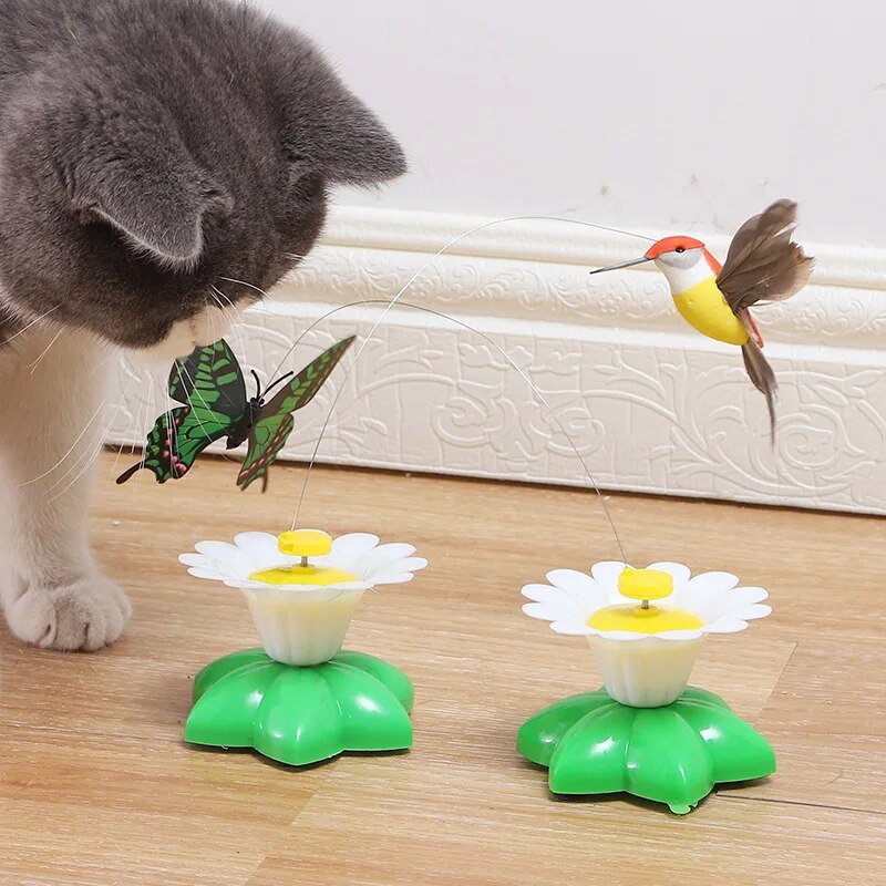 Automatisches Katzenspielzeug mit Schmetterling oder Vogel